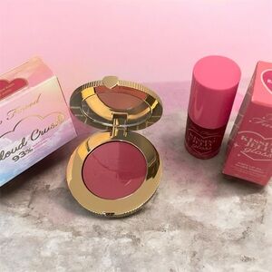 Too Faced Cloud Crush Blush and Lip Gloss Set - Vibrant Pink